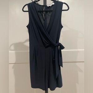 Emma & Michele Navy blue wrap romper - sz Small